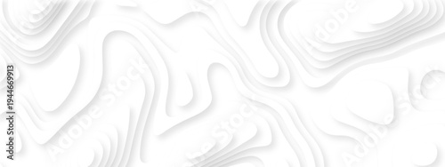 Vector lines seamless pattern sea map topography design. White wave paper curved reliefs Contour maps. Discovery topographic texture backdrop landscape earth style trail map geography design.