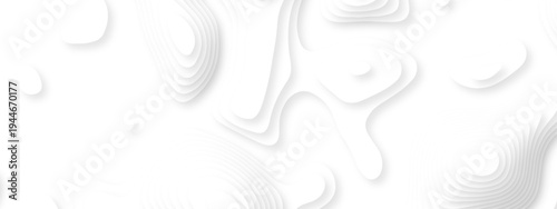 Vector lines seamless pattern sea map topography design. White wave paper curved reliefs Contour maps. Discovery topographic texture backdrop landscape earth style trail map geography design.