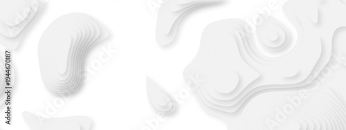 Vector lines seamless pattern sea map topography design. White wave paper curved reliefs Contour maps. Discovery topographic texture backdrop landscape earth style trail map geography design.