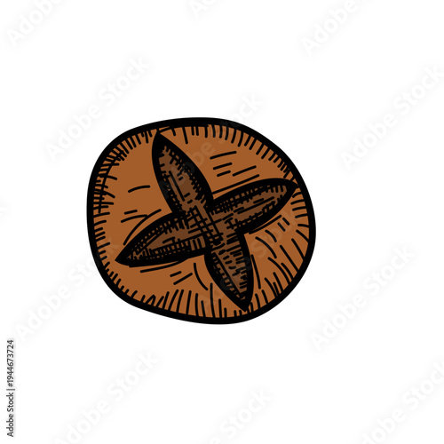 Hand-Drawn Sourdough Bread