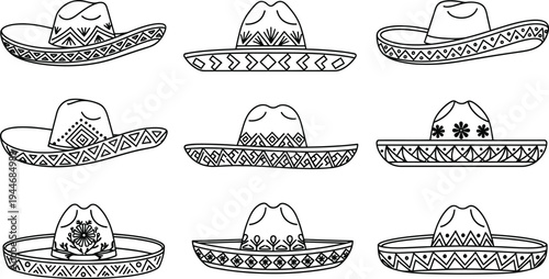 Cinco de mayo sombrero festive hats mexican celebration