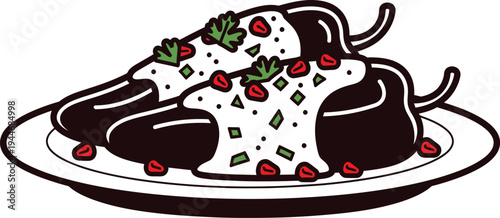 Cinco de mayo traditional mexican chocolate mole poblano sauce dessert