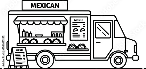 Cinco de mayo mexican food truck fiesta celebration