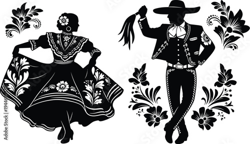 Cinco de mayo celebration traditional mexican dance and music