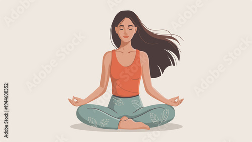 young woman doing yoga