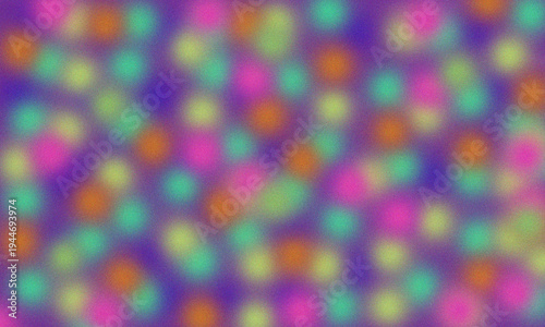 Obraz na plátně Vibrant abstract pattern of colorful overlapping circular shapes and gradients