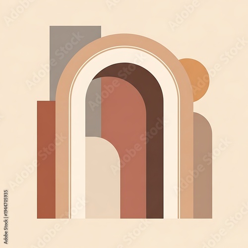 Geometric shapes abstract background design.