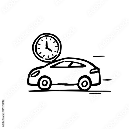 Car Racing Against Clock