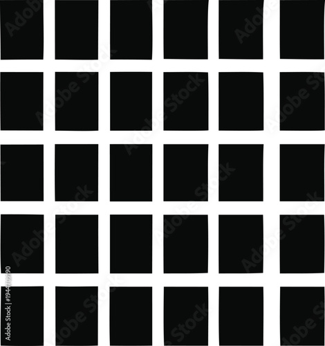Optical Illusion Grid A Classic Visual Puzzle Demonstrating Perceptual Phenomena Through Black and White Squares