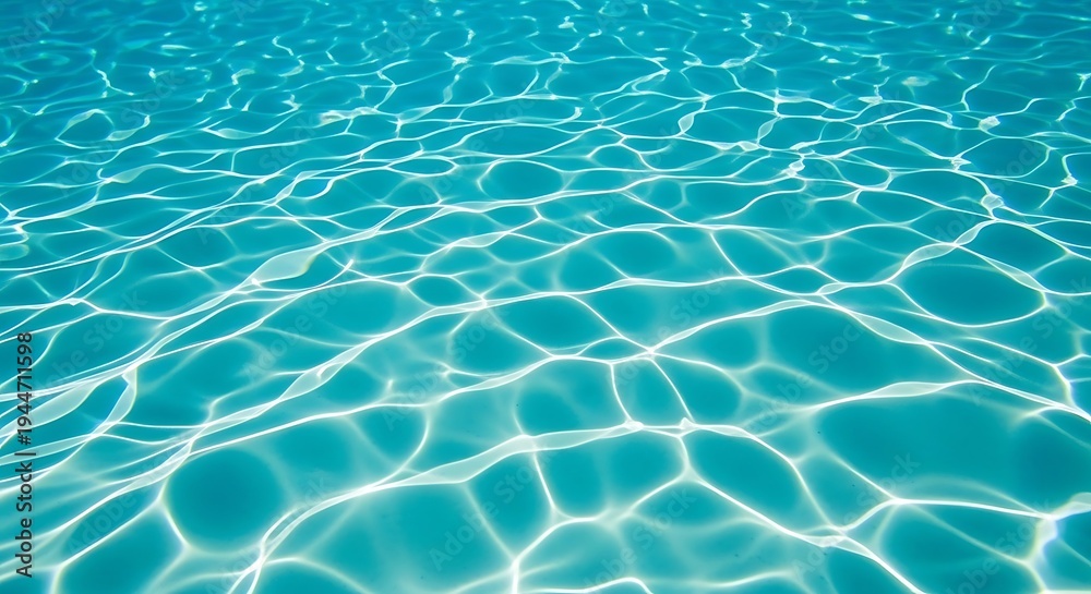 Obraz premium Turquoise water surface with sunlight reflections