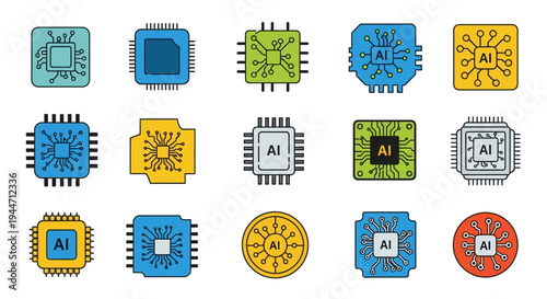 Collection of weighing scales vector icons with weight display.