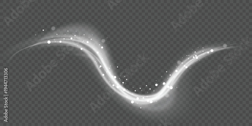 Transparent airflow overlay with wind motion for cooling and ventilation effect