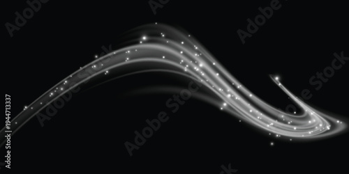 Air, wind effect isolated on transparent background. Airflow overlay fresh air for cleaning, cooling or changing the air. Wind Wave Effect. 3D vector illustration.