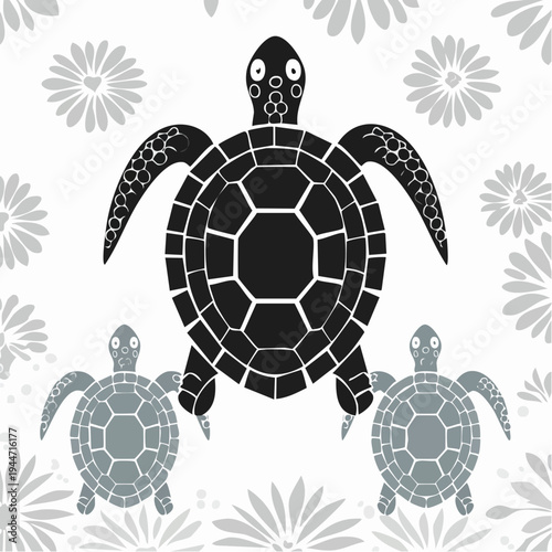 vector illustration of an abstract floral background