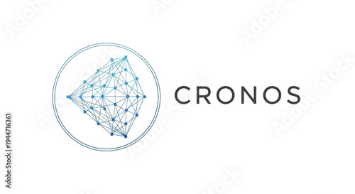 Cronos Logo Design with Geometric Shapes.