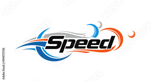 Speed Logo Design with Dynamic Swirls.