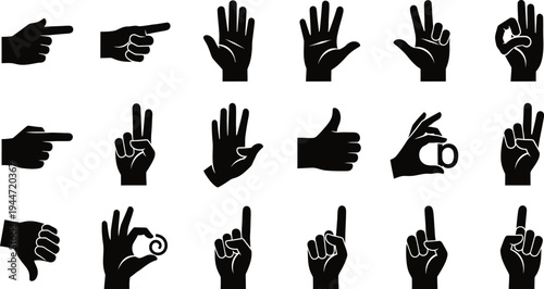 American sign language handshapes and finger spelling
