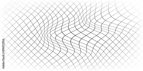 Curved net pattern. Seamless design for sportswear or equipment like soccer goals, volleyball nets, basketball hoops, hockey nets, and athletic gea