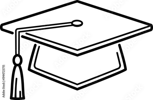 Graduation cap icon for academic achievements
