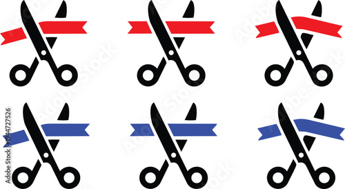 Cutting the Ribbon: Scissors snip through vibrant ribbons, heralding new beginnings and celebrating milestones.