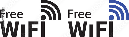 Wireless Connectivity: Showcasing the universal symbol of a free WiFi connection, illustrating easy access to wireless internet services.
