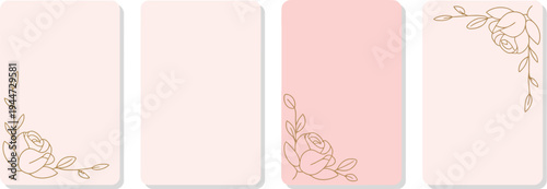 Watercolor roses floral frame vector, peach pink and yellow rose flowers with green leaves decorative border for wedding invitation card template.