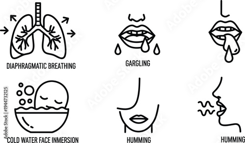 Mental health awareness through illustrations exploring symptoms and signs