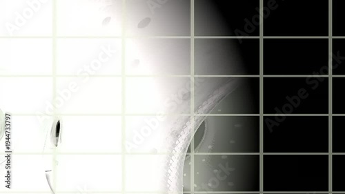 Abstract Digital Geometry Moving in Bright Grid Setting