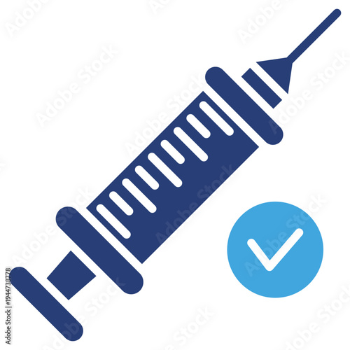 Syringe Two Color Icon