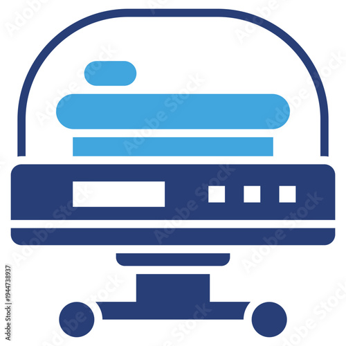 Infant Incubator Two Color Icon