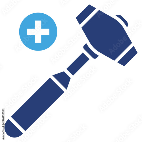 Reflex Hammer Two Color Icon