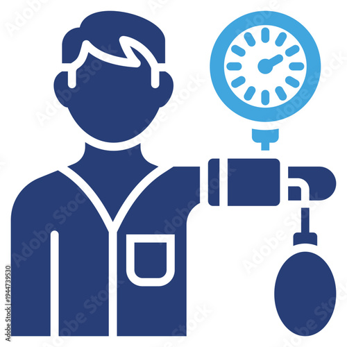 Blood Pressure Two Color Icon