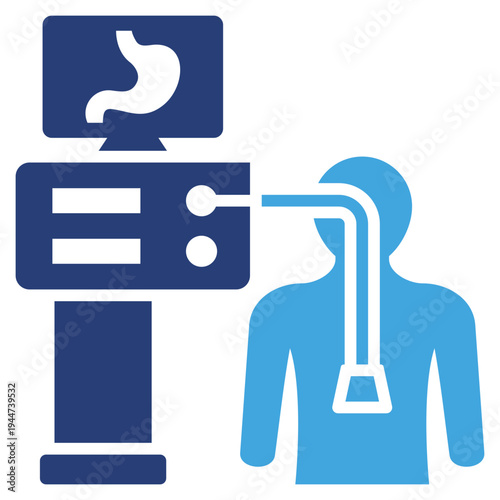 Endoscopy Two Color Icon