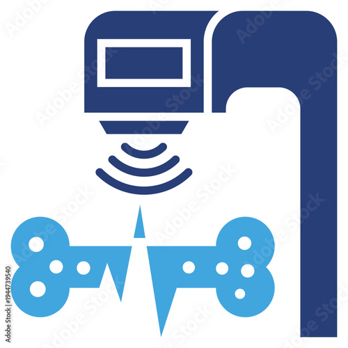 Bone Density Two Color Icon