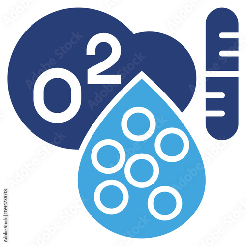 Blood Oxygen Two Color Icon