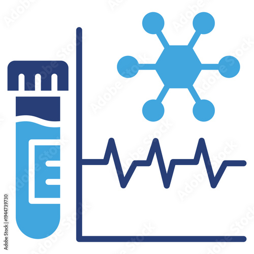 Hormone Test Two Color Icon