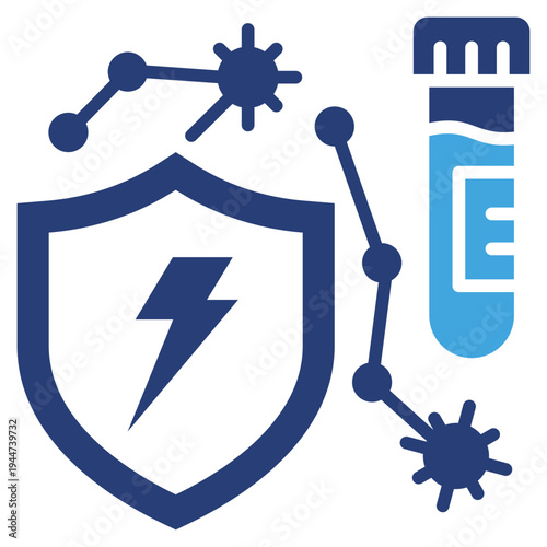 Immunity Test Two Color Icon