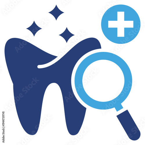 Dental Check Two Color Icon