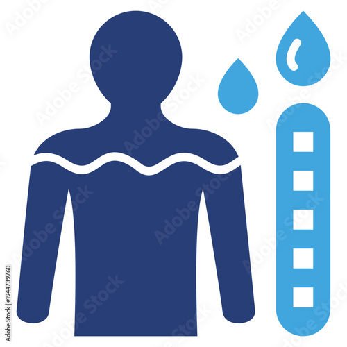 Hydration Test Two Color Icon