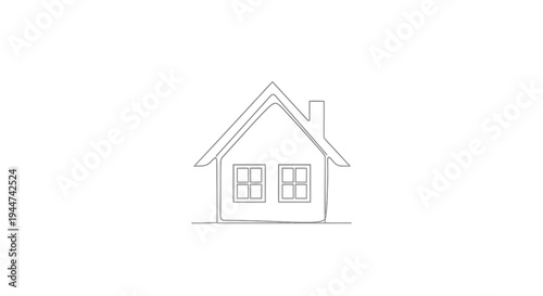 Simple House Icon Illustration Design Element.