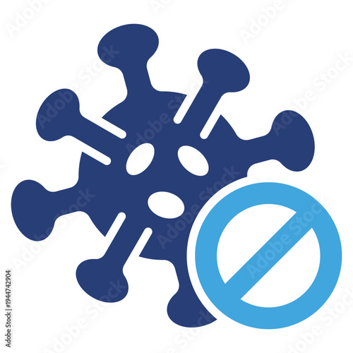 Virus Blocker Two Color Icon