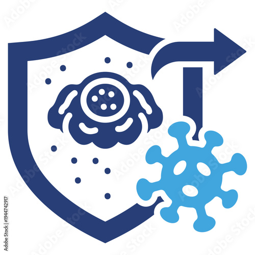 Immune Response Two Color Icon
