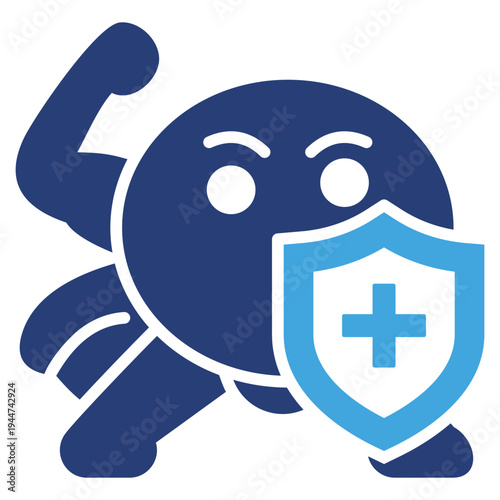 Cell Defender Two Color Icon