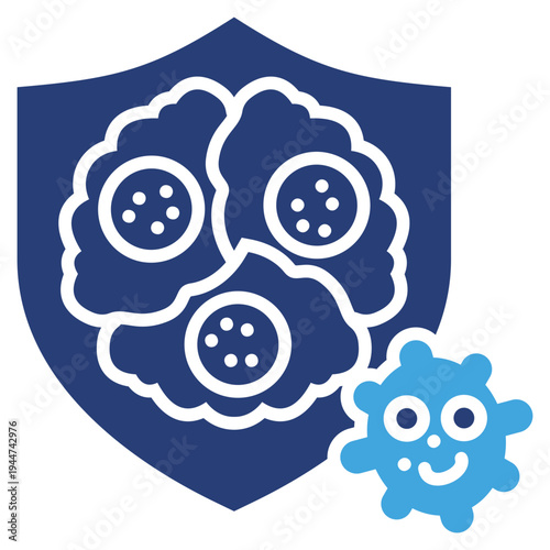 Protective Cells Two Color Icon