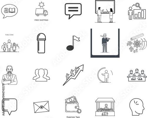 Minimalist design featuring a placeholder for a vector file graphic