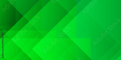 abstract green geometric background with overlapping diagonal square shapes and light gradient tech wallpaper