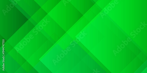 abstract green geometric background with overlapping diagonal square shapes and light gradient tech wallpaper
