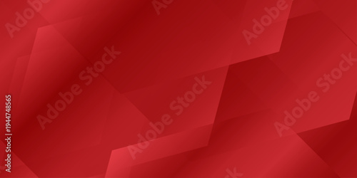 Red abstract geometric background, dynamic maroon polygonal shapes with transparent layers and light gradient effects