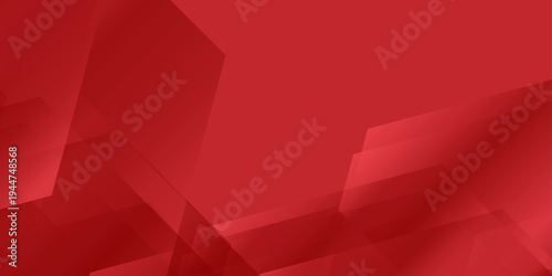 Red abstract geometric background, dynamic maroon polygonal shapes with transparent layers and light gradient effects