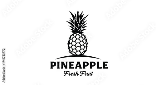 The pineapple logo design features a fruit silhouette above text.